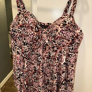 TORRID BABYDOLL ONE-PIECE SWIMSUIT
- LEOPARD PINK 4x DD/F
